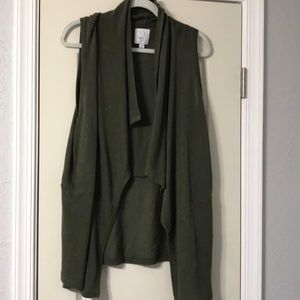 Olive green sweater vest
